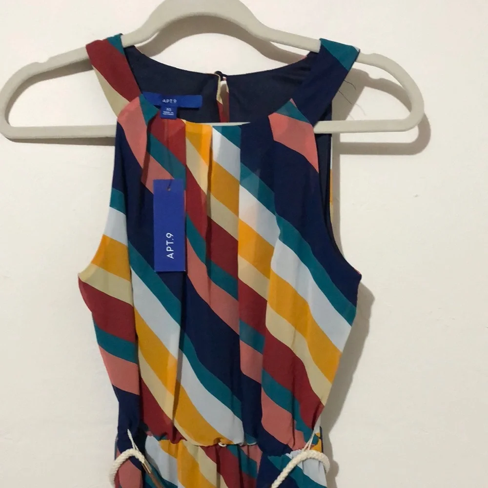 Striped Multicolor Maxi Dress - Picture 4 of 8